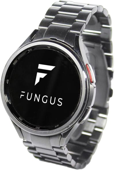 Fungus - Smartwatch bandje - Geschikt voor Samsung Galaxy Watch 6 (incl. Classic), Watch 5 (incl. Pro), Watch 4 - Horloge - Metaal - Schakel - Zilver