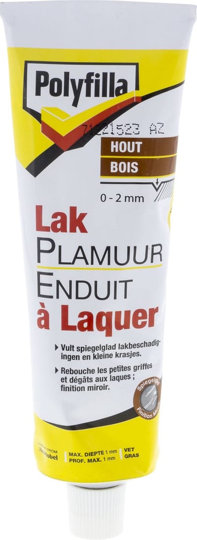 Polyfilla - Spiegelgladde Houtplamuur - Wit - 200 G