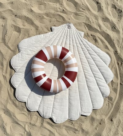 Speelmat van biologisch katoen - Schelp - Zandkleurig