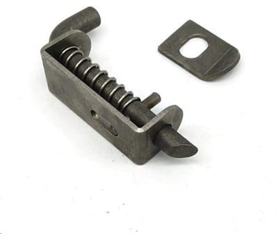 Set van 2 mini roestvrijstalen grendelpen - 5 inch veerbelast voor deurgrepen, schuurdeuren, en huisdierenkooien