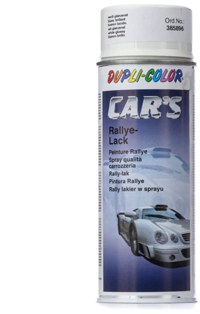 Dupli-Color spuitlak - Cars Rallye - 400 ml - wit glanzend, snel drogend