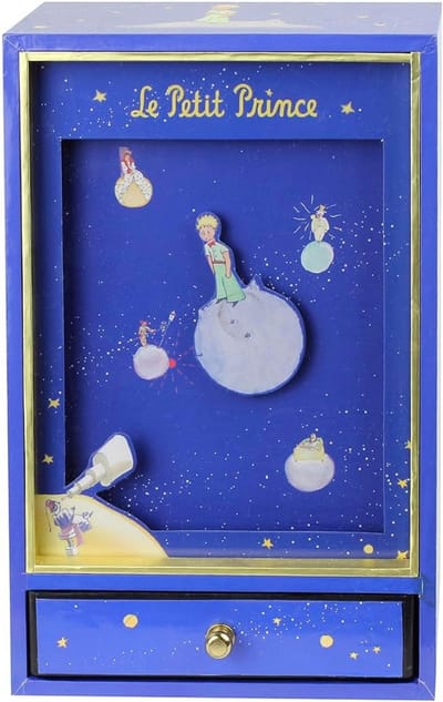 Muziekdoos - Kindercadeau Speelgoed - Babykamer Decoratie - Traditionele Melodie - 21cm Breed - Blauw