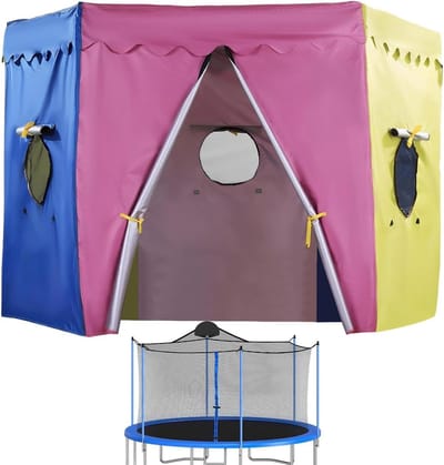 Trampoline Zonnescherm - Opvouwbare, Waterdichte, Ronde Tent | Trampoline Overkapping | Voor Feestjes, Picknicks, Buurtactiviteiten, Waterparken, Zwembad, Verjaardag, Springen En Buitensporten