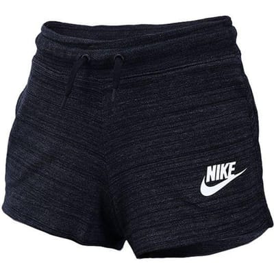 Shorts Nike Sportswear Av15 en Tricot Texturé Taille Moyenne avec Cordon de Serrage pour Femme Bas Noir 885388-010 S black
