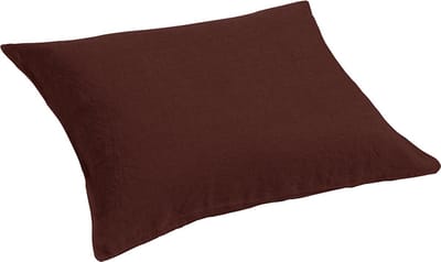 Yumeko kussensloop gewassen linnen rosewood 50x60 - Biologisch & ecologisch - 1 stuk
