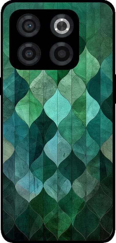 Smartphonica Telefoonhoesje Geschikt voor OnePlus 10T met groene bladeren opdruk - TPU backcover case green leaf design - Groen geschikt voor OnePlus 10T