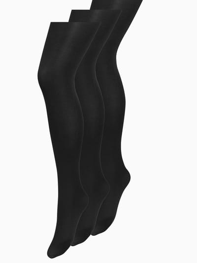 Next - Dames - Set van 3 ondoorschijnende panty's van 80 denier - Zwart