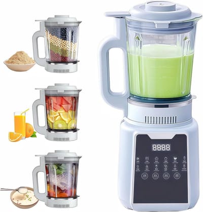 Keuken Blender - Krachtige Mixer - Smoothies Maken - Stille Verrichting - 1750ml Capaciteit - Titanium Grijs