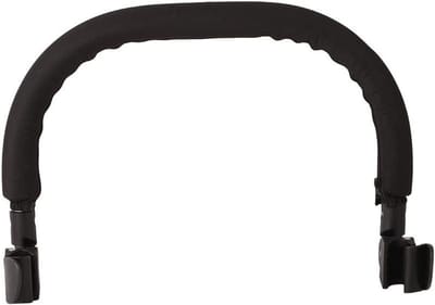 Kinderwagen Armsteun - Bumper Bar Baby - Veiligheid Ondersteuning - Verstelbaar PU Leer - 40x9 cm - Zwart