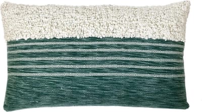 Sierkussen - Tribal Green - Groen En White - 35 Cm X 60 Cm