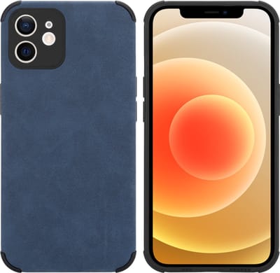 Cadorabo Hoesje geschikt voor Apple iPhone 11 in Saffier Blauw - Beschermhoes gemaakt van TPU-silicone Case Cover met fijne faux-suède achterzijde