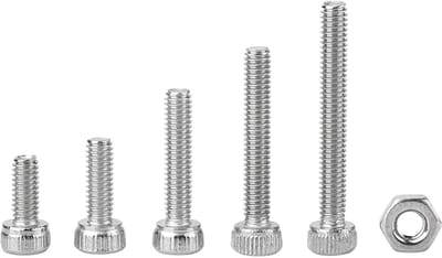 Dailygoods - M2.5 schroeven - 210 stuks roestvrij staal - ideaal voor bevestigingen - schroevenset 6 8 12 16 20 mm - sterke corrosiebestendigheid - ge...
