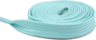 DW4Trading Neon glow in the dark schoenveters - 80 cm - 1 paar - sky blauw