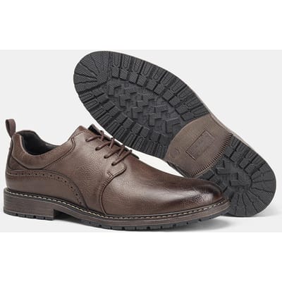 Heren Casual Schoenen Mode Comfortabel Leren Schoenen#KD826 40 gray