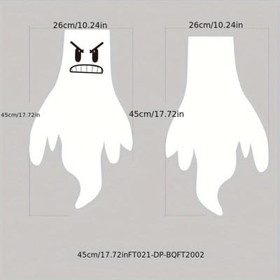 1pc Halloween Soufflerie Fantôme Visage Drapeau Manche À Air Expression Soufflerie Drapeau Extérieur Décoration De Cour Drapeau Fantôme Angry