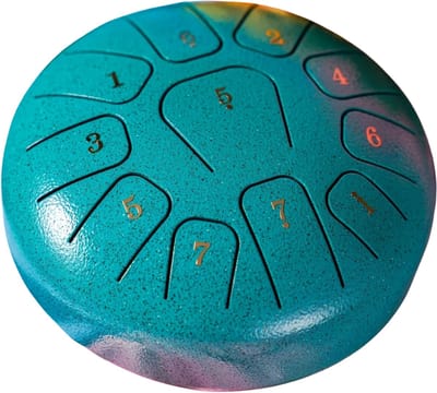 Bovista Handpan - Tongue Drum - Steel - Regen - Klankschaal - Navy Blue