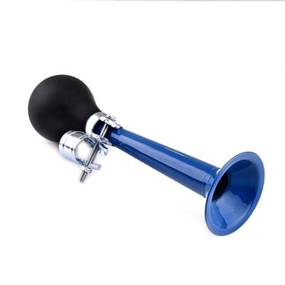 *** Klassieke Fietstoeter - Fiets bel - Fietsclaxon - 18,5 Cm Blauw - van Heble® ***