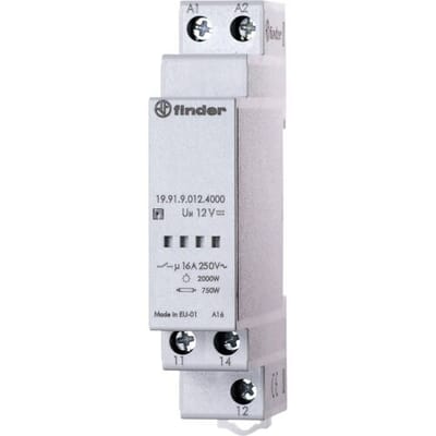 Finder 19.91.9.024.4000 Relais Schakelstroom (max.): 16 A 1x wisselcontact Piece 1 stuk(s)