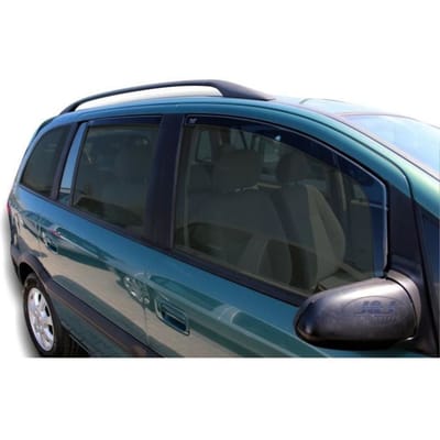 Luchtdeflectoren - J&;J AUTOMOTIVE - Opel Zafira A 1999-2005 - Gerookt - Versterkt Acryl - Eenvoudige Installatie