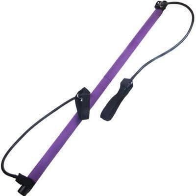 Fitness Stick - Oefenapparaat Pilates - Kracht Training - Lichtgewicht Draagbaar - 108 cm - Paars