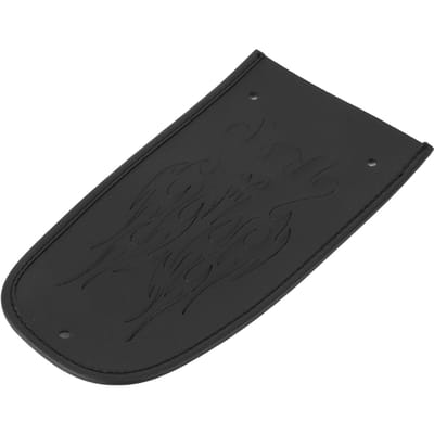 Motorfiets Spatbord Bib Cover Kunstleer Decoratief Kussen Vlammenpatroon Geschikt voor XL 883 1200 48Zwart zwart
