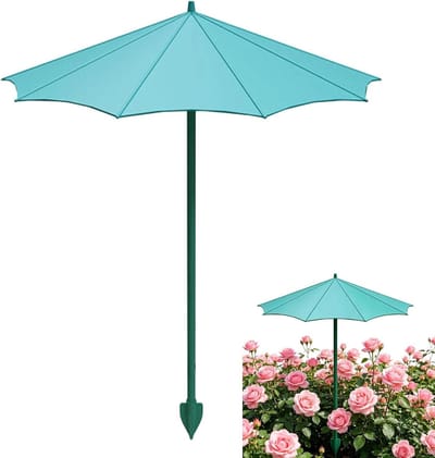 Plantenparasol - Kleine parasol - Planten beschermen - UV-bescherming - 34 x 26.5 cm - null