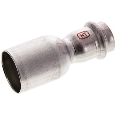 Perskoppeling - 22mm Persmof & 35mm Buiseinde - RVS