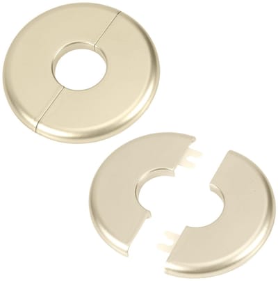 Cosensi- Muursplitflens 2 Stuks - ABS Zelfklevend - Afdekplaat voor Waterleidingen - Loodgieterswerk - 29mm Diameter - 8,5x8,5x0,7cm