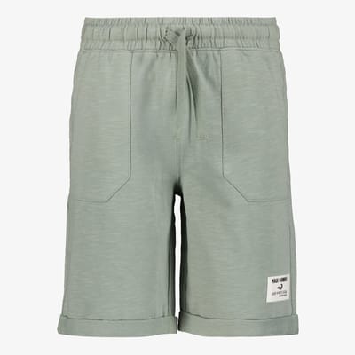 Unsigned jongens short lichtgroen - Maat 146/152