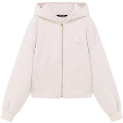 Armani Exchange Xw002861_af13397 Sweatshirt Met Rits Wit S Vrouw
