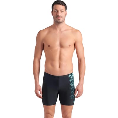 Arena Zwemjammer Kikko V Mid Graphic Blauw / Zwart