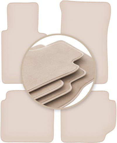 PREMIUM beige matten voor: Mercedes W116S sedan 1972-1980
