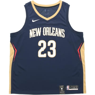 Nike Anthony Davis Icon Edition Swingman Jersey Heren Jerseys Universiteitsblauw 864493-419 S beige