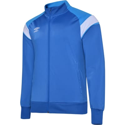 Umbro Gebreide jas voor kinderen (Koningsblauw/Ibiza Blauw/Briljant Wit)