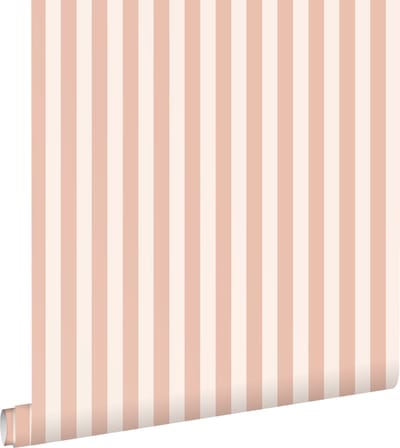 ESTAhome behang strepen terracotta roze - 53 cm x 10.05 m - 130950