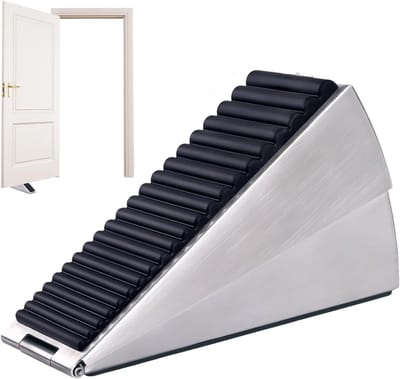 Metalen Deurstopper - Deurwig Antislip - Deuren Vastzetten - Roestbestendig Zwaar Metaal - 13.7 x 8.1 x 8.1 cm - Meerkleurig