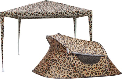 Oh Crabb Partytent Panterprint - pop up tent 2-3 personen - tijgerprint