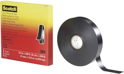 Scotch Scotch™ 22 SCOTCH22-38X33 Isolatietape Scotch 22 Zwart (l x b) 33 m x 38 mm 1 stuk(s)