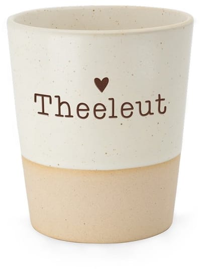 Mok - Beker - Thee - Theeleut - Keramiek - lint: "Speciaal voor jou" - Cadeauverpakking