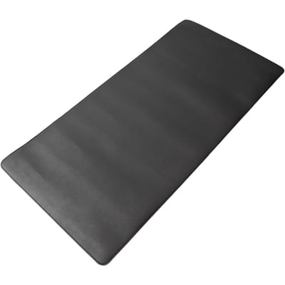 Zwarte Muismat Dubbelzijdig Waterdicht Gladde Leren Muismat 31x16in Grote Muismat voor black