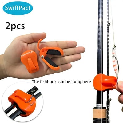 2 stuks Multifunctionele Hengel Opberg Hengel Clip, Hengel Bindapparaat, Hengel Bevestigingsapparaat, Draagbaar Beschermhoes Bindgereedschap