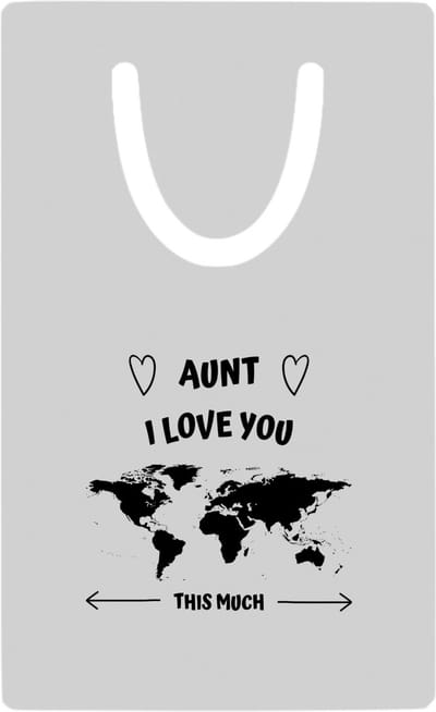 Hacebo® - aunt I love you this much metalen boekenlegger - Tante - geweldige tante - liefste tante - verjaardag - cadeau - kado - bedankje - geschenk Bladwijzer boekenleggers - 7.6 cm x 5cm