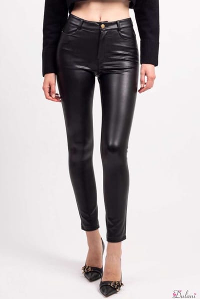Broek Toxik3 hoge taille new lederlook skinny