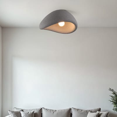 LumenXL - Wabi Sabi plafondlamp Concrete Aura - Steeneffect - Grijs