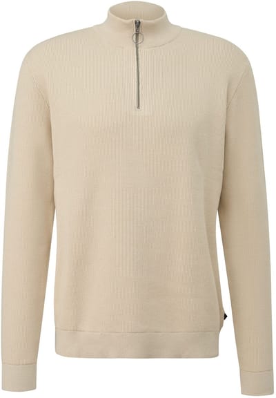 Q/S designed by - Heren pull - Maat S - Mannen - ZWART - katoen