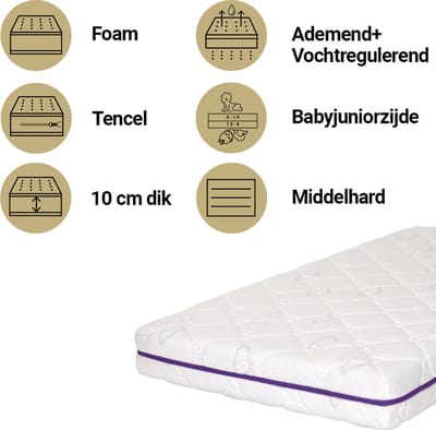 Träumeland Ocean 70x140 Matras Peuterbed
