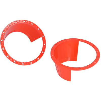 Lot de 2 housses de protection imperméables pour haut-parleur de voiture, ultra-minces, rouges, universelles, antidérapantes