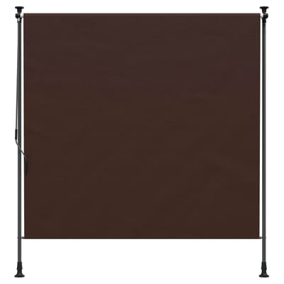 vidaXL - Buitenzonwering - Rolgordijn - Bruin - 100 - x - 270 - cm