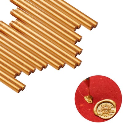 Lijmstaafjes voor het verzegelen van brieven - Perfect voor trouwuitnodigingen, kaarten, post en geschenken, 20 stuks van 7x100mm