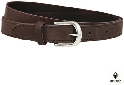 Boodz Leren Riem 2.5 cm Bruin | Maat 105